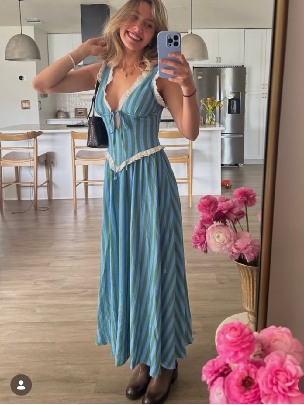 Regency Stripe Dress Nuuly x Bridgerton by Fashion Brand Company